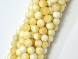 Honey Jade Beads, 8mm (8.5mm) Round Beads-BeadDirect