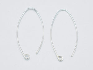 4pcs 925 Sterling Silver Arc Earwire, 20gauge Earring Hook-Metal Findings & Charms-BeadDirect