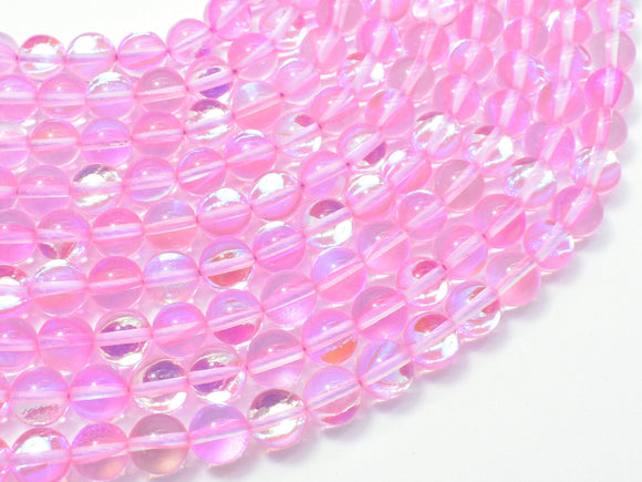 Mystic Aura Quartz-Pink, 8mm (8.4mm)-Gems: Round & Faceted-BeadDirect