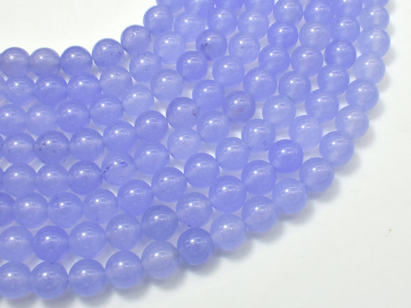 Jade Beads, Light Purple, 8mm Round Beads-Gems: Round & Faceted-BeadDirect