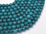 Jade Beads, Peacock Green, 8mm Faceted Round-Gems: Round & Faceted-BeadDirect
