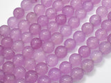 Jade Beads, Mauve, 8mm Round Beads-Gems: Round & Faceted-BeadDirect