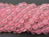 Rose Quartz Beads, 8mm Round Beads-Gems: Round & Faceted-BeadDirect