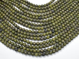 Epidote-Pyrite Inclusion, 6mm(6.3mm) Round beads-Gems: Round & Faceted-BeadDirect