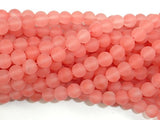 Matte Cherry Quartz Beads, 6mm Round Beads-BeadDirect