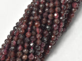 Red Garnet Beads, 3mm Micro Faceted Round-Gems: Round & Faceted-BeadDirect