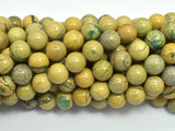 Green Muscovite 8mm Round Beads, 15 Inch-BeadDirect