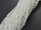 Selenite, Gypsum, 6mm (6.3mm), Round Beads-BeadDirect