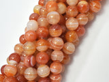 Natural Banded Agate, Striped Agate, 10mm-Gems: Round & Faceted-BeadDirect