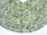 Green Rutilated Quartz Beads, 10mm Round Beads-Gems: Round & Faceted-BeadDirect