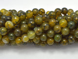 Dragon Veins Agate Beads, 8mm, Round Beads-Agate: Round & Faceted-BeadDirect