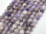Chevron Amethyst, Dog Tooth Amethyst, 8mm Round-Gems: Round & Faceted-BeadDirect