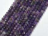 Amethyst Beads, 4x6mm Faceted Rondelle-Gems:Assorted Shape-BeadDirect
