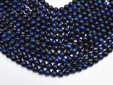 Tiger Eye-Blue 8mm Round Beads-BeadDirect