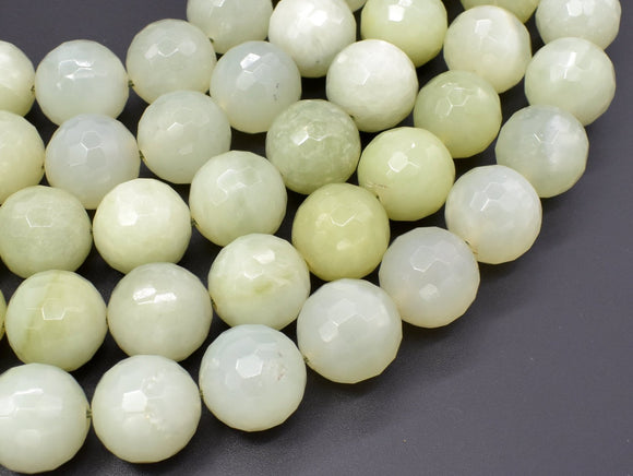 New Jade Beads, 18mm (17mm) Faceted Round Bead-Craft Supplies & Tools > Beads, Gems & Cabochons > Gemstones-BeadDirect