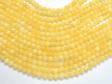 Yellow Jade Beads, Round, 6mm, 15 Inch-BeadDirect