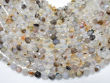 Agate Beads, 8mm Star Cut Faceted Round-Gems: Round & Faceted-BeadDirect