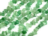 Green Aventurine, 4-9 mm Chips Beads, Long Strand-BeadDirect