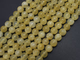 Yellow Selenite, Gypsum, 8mm (8.6mm), Round-BeadDirect