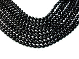 Black Onyx Beads, Faceted Round, 8mm-Gems: Round & Faceted-BeadDirect