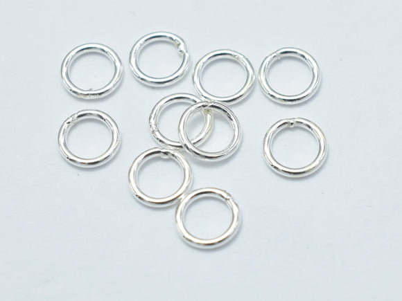 40pcs 925 Sterling Silver Close Jump Ring, 4mm-Metal Findings & Charms-BeadDirect