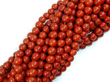 Red Jasper Beads, 6mm (6.5mm), Round Beads-Gems: Round & Faceted-BeadDirect