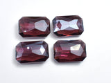 Crystal Glass 18x26mm Faceted Rectangle Beads, Wine Red, 2pieces-BeadDirect