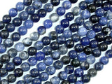 Sodalite Beads, 6mm (6.8mm) Round Beads-BeadDirect