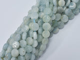 Aquamarine 8.5-9.5mm Coin Beads-BeadDirect