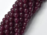 Jade Beads, Ruby, 8mm Round Beads-Gems: Round & Faceted-BeadDirect