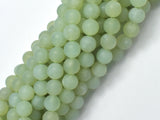 Matte New Jade Beads, 8mm (8.7mm) Round-Gems: Round & Faceted-BeadDirect