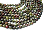 Dragon Blood Jasper Beads, 10mm Round Beads-BeadDirect