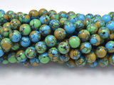 Turquoise Howlite-Blue & Green, 8mm Round Beads-Gems: Round & Faceted-BeadDirect