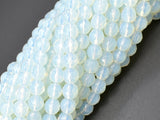 White Opalite Beads, 6 mm Faceted Round Beads-Gems: Round & Faceted-BeadDirect