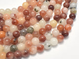 Jade - Multicolor, 8mm Round-Gems: Round & Faceted-BeadDirect
