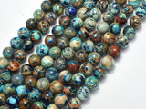 Impression Jasper- Blue 8mm Round-BeadDirect