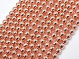 Hematite Beads-Rose Gold, 6mm Round-Gems: Round & Faceted-BeadDirect