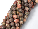 Leopard Skin Jasper, 8mm (8.5mm) Round beads-Gems: Round & Faceted-BeadDirect