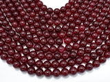 Jade Beads-Ruby, 10mm Round Beads-Gems: Round & Faceted-BeadDirect