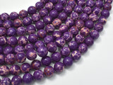 Impression Jasper-Purple, 8mm (8.5mm) Round-Gems: Round & Faceted-BeadDirect