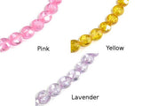 CZ bead, 6 mm Faceted Coin Beads-Cubic Zirconia-BeadDirect