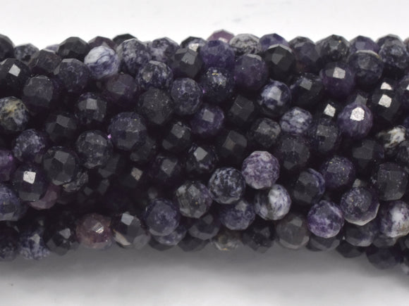 Sugilite Beads, 4mm Micro Faceted Round-Gems: Round & Faceted-BeadDirect