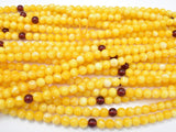 Amber Resin-Yellow, 8mm Round Beads, 33 Inch, Approx 108 beads-Gems: Round & Faceted-BeadDirect