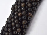 Golden Mica Beads, Biotite Mica, 8mm-Gems: Round & Faceted-BeadDirect