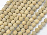 Matte Silkwood Beads, 6mm Round Beads-Wood-BeadDirect