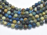 Natural Azurite, 3mm Micro Faceted Round Bead-Gems: Round & Faceted-BeadDirect