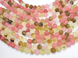 Matte Fire Cherry Quartz Beads, 10mm (10.5mm) Round-Gems: Round & Faceted-BeadDirect
