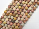 African Agate, 8mm, Round, 15.5 Inch-BeadDirect