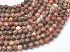 Leopard Skin Jasper, 6mm (6.5mm) Round Beads-Gems: Round & Faceted-BeadDirect