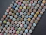Beryl Beads, Morganite, Aquamarine, Heliodor, 6mm Round-Gems: Round & Faceted-BeadDirect